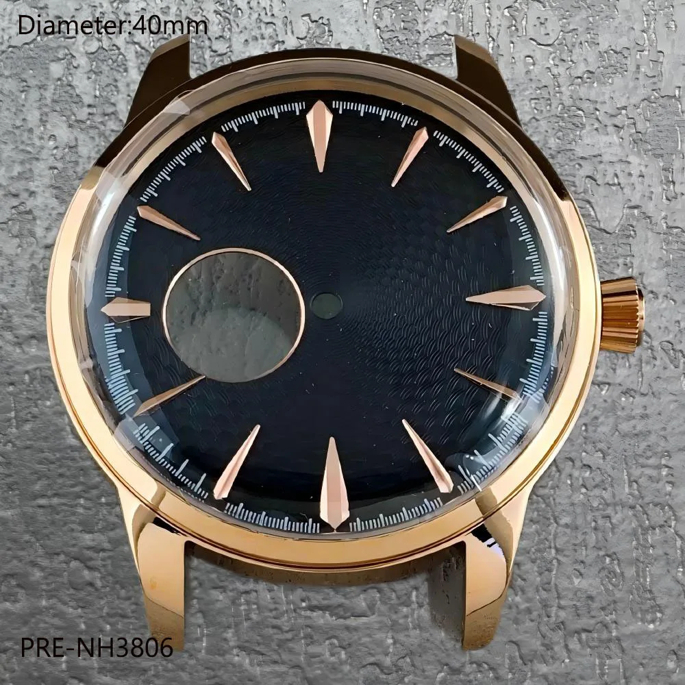 40mm PRESAGE case nh38 with 35mm woven pattern NH38 dial suitable for NH38 automatic mechanical movement reloj mods parts