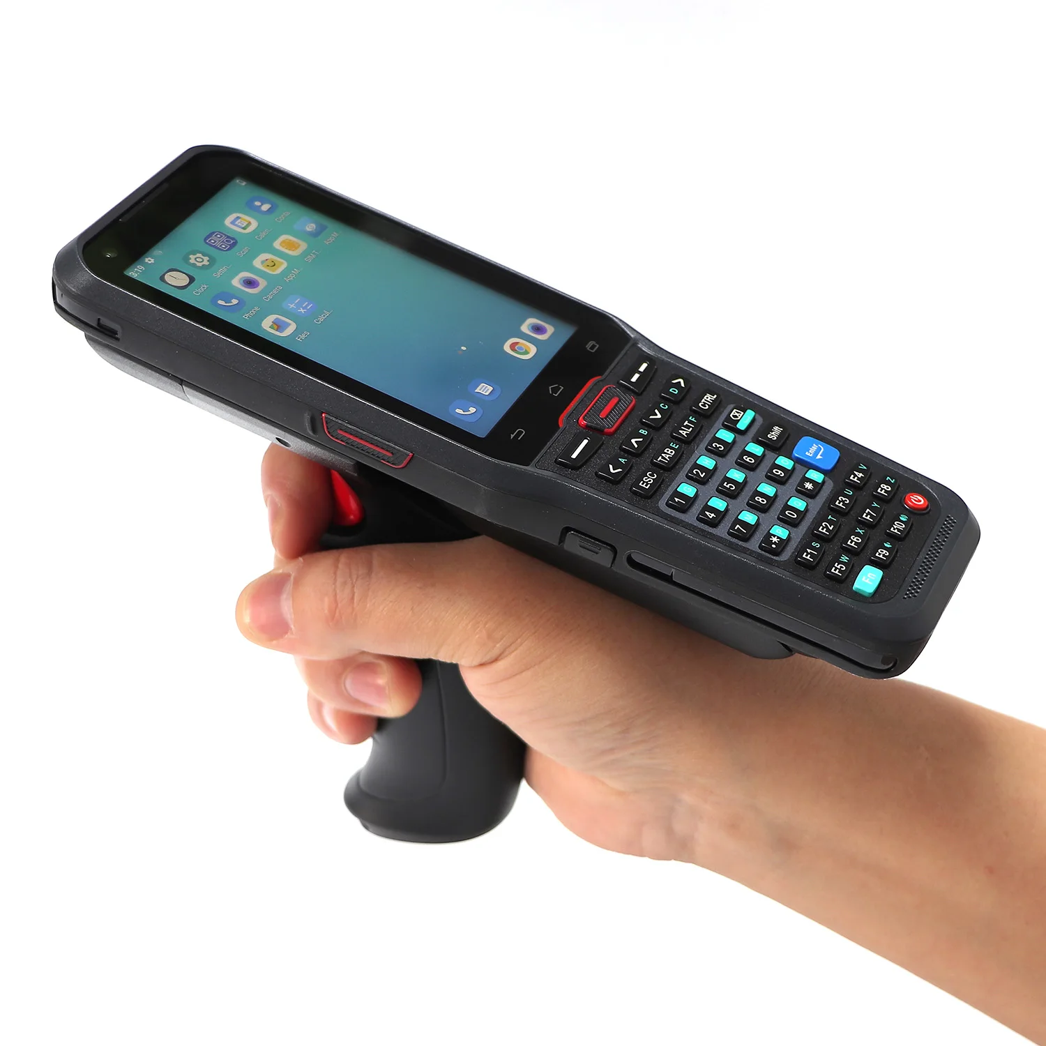 2023 Nieuwe Android 2d Barcode Scanner Met Pistool Grip 4G Wifi Robuuste Ip67 4G Ram Android Scanner Handheld Voor Inventaris Magazijn