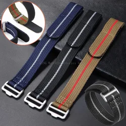 Smartwatch Band Nylon Military Straps 20mm 22mm Women Men Canvas Bracelet Universal Sports Wristband Wristbelt Watch Accessories