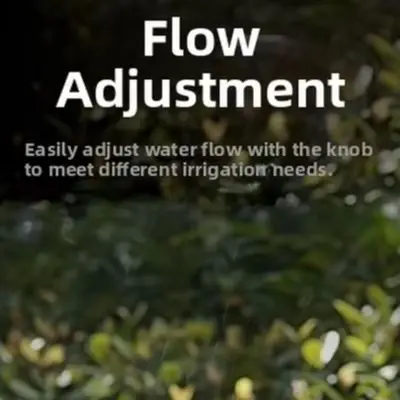 For Efficient Watering Turret Sprinkler Automatic Sprinkler Rotating Water Sprayer 0 To 120 Degrees Angle Flow Control Knob