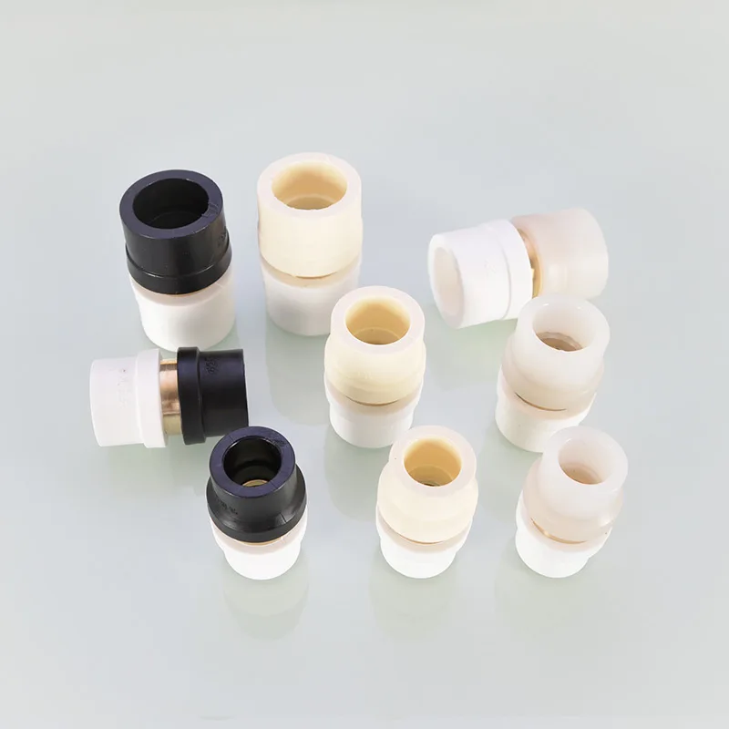 Tap water pipe PPR to PE/PERT adapter black and white hot melt 20 water pipe direct accessories 4/6 minutes 1 inch 32