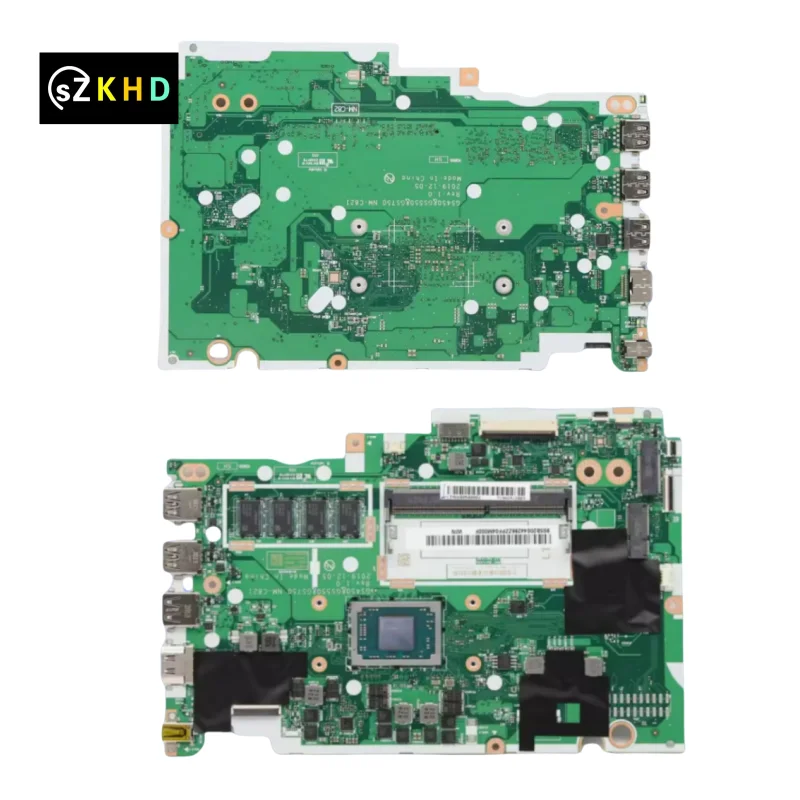 100% test OK Motherboard CPU R7 3700U R3 A3050U RAM 4G For Lenovo IdeaPad 3 15ADA05 NM-C821 Laptop Motherboard GS450 5B20S44466