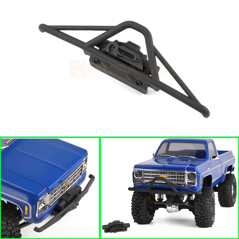 KXRC Plastic Competition Front Bumper TRX4M Body Accessories for 1/18 RC Crawler Car Traxxas TRX4M Chevrolet K10 Upgrade Parts