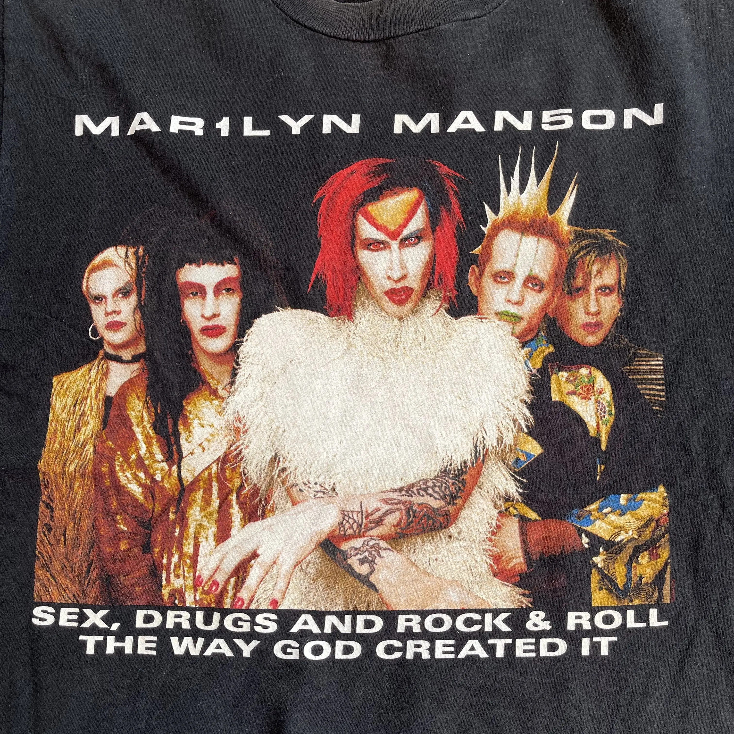 Marilyn Manson × Vintage 90s Marilyn Manson Rock Is Dead Tour T