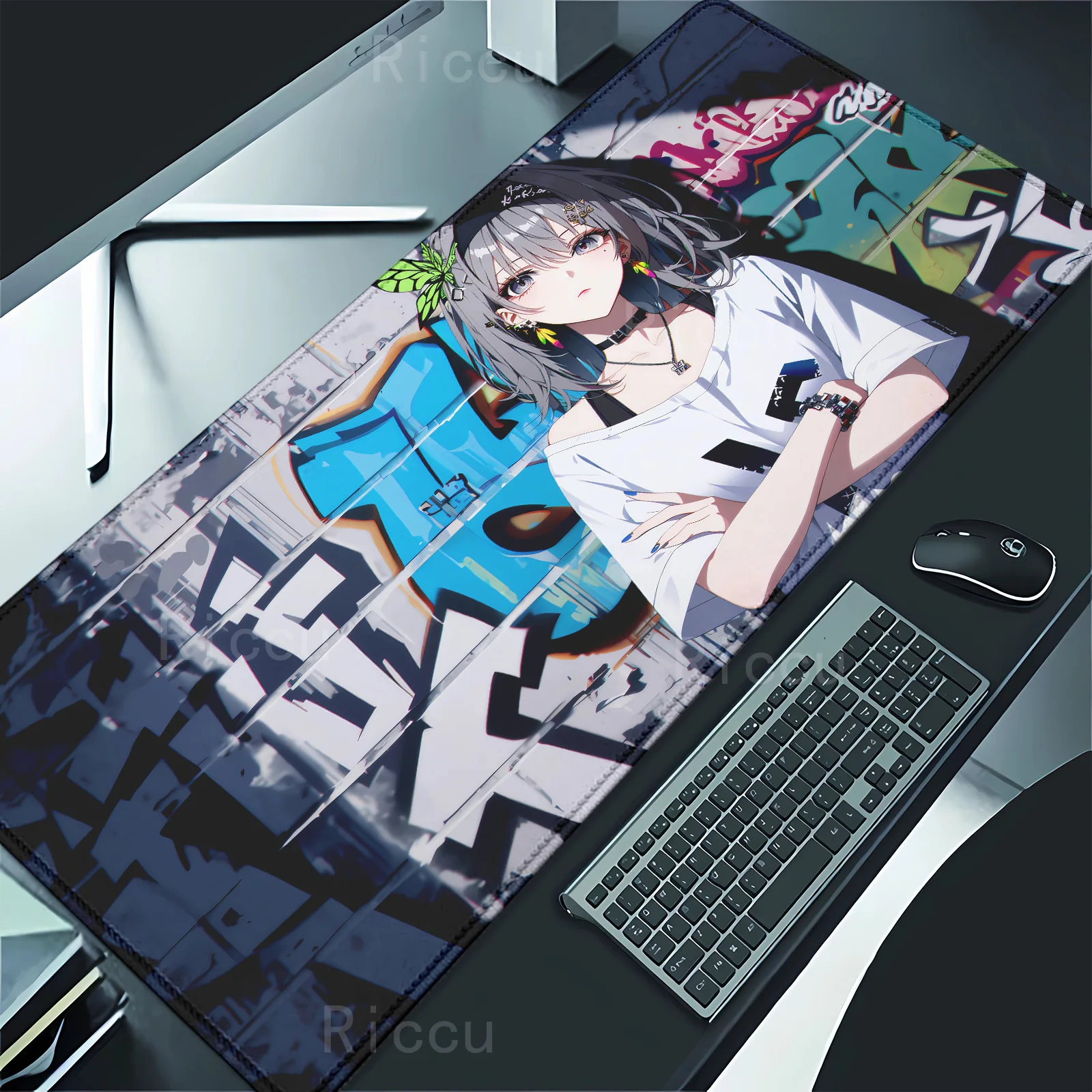 Firefly Large Gaming teclado mouse pad Kawaii Anime Honkai Star Rail Cute Computer Gamer Desk Mat Keyboard mousepad Play MiceMat