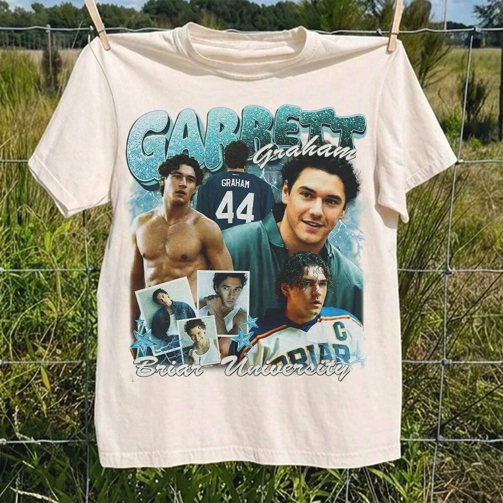 Garrett Graham graphic TV Off-Campus Briar University 2026 T shirt 100%Cotton Unisex Men‘s Women's T-Shirt Y2k Casual Fans Tee