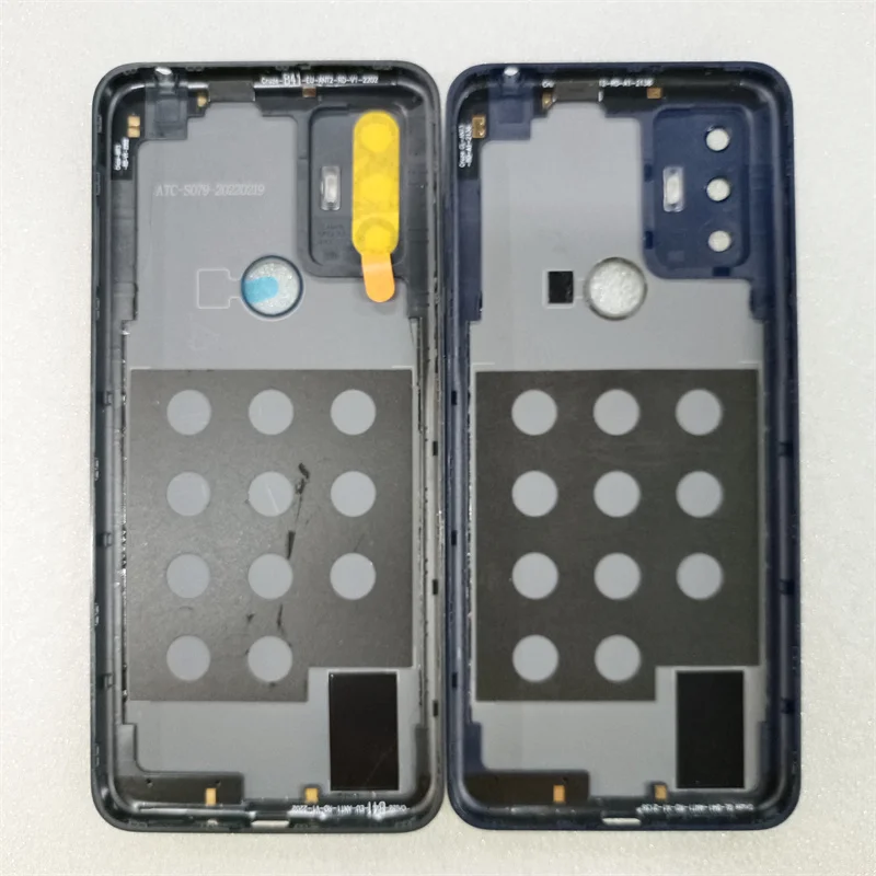 For TCL 30 SE 6127 Back Battery Cover Rear Door Housing Case With Camera Lens Replacement For TCL 30E 6156 Battery Cover