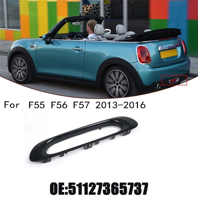 

A90Q-Rear Bumper Light Frame Trim Rear Fog Light Finisher Cover For BMW Mini F55 F56 F57 2013-2016