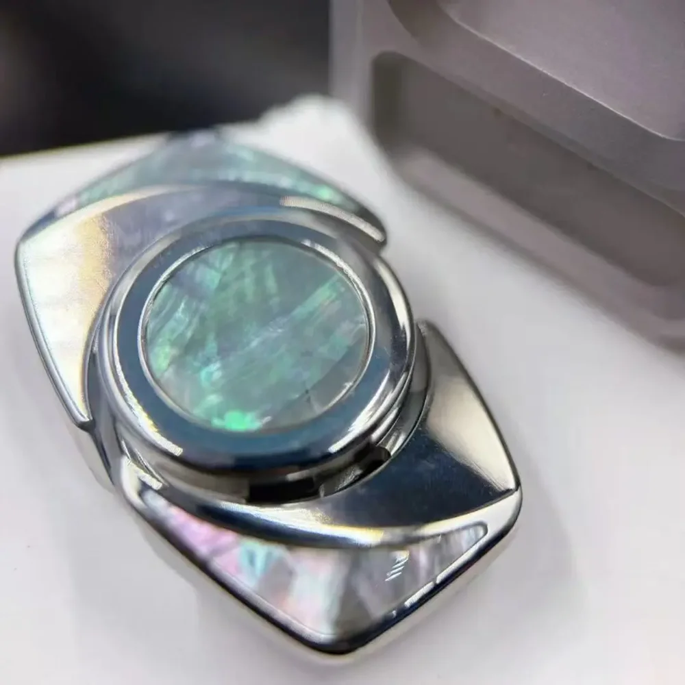 TW EDC Cloudspin Two-Bladed Fidget Spinner Stainless Steel Fidget Spinner Fidget Toys For Adults Office Anxiety Relief Gadgets