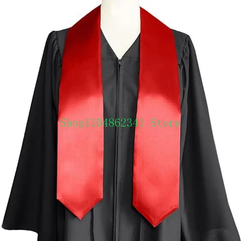 

652F Colorful Graduation Sash Stole Photo Props for Valedictorian Long Sash