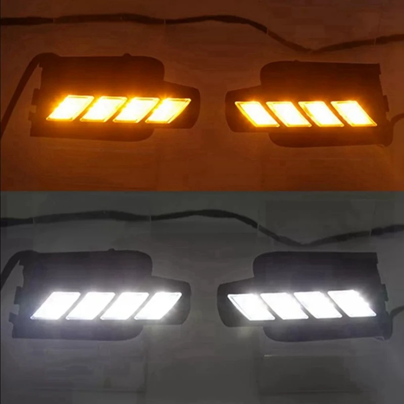 Car Headlight DRL Daytime Running Light Fog Lights For Toyota Prado 120 Land Cruiser LC120 FJ120 2003-2009