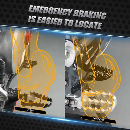 Imagen 2 del producto Para BMW R1250GS R1200GS Pedal de freno extensor de placa de punta R 1250 GS R1250 GS 2019 2020 2021 2022 2023 R 1200 GS 2013-2017 2018