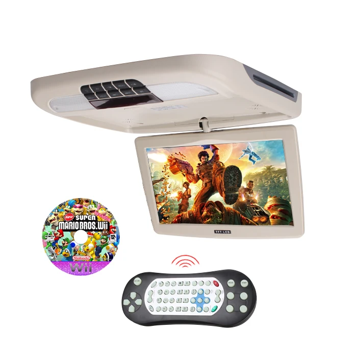 

ISO Factory 10.1 Inch DC12V DVD Roof Mounted Monitor Flip Down Tv Monitor for Tour Bus Coach RV
