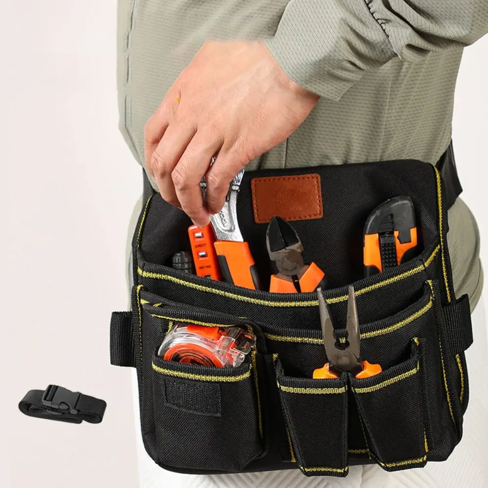 

Multifunctional Hardware Tool Storage Bag Large-capacity Multi-pocketed Tool Belt Bag Oxford Cloth Wear-resistant Waist Pack