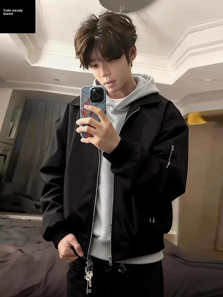 

Мужская бейсбольная куртка Bla American Pilot Jaet из хлопка Cleanfit с воротником, для активного отдыха и повседневной носки