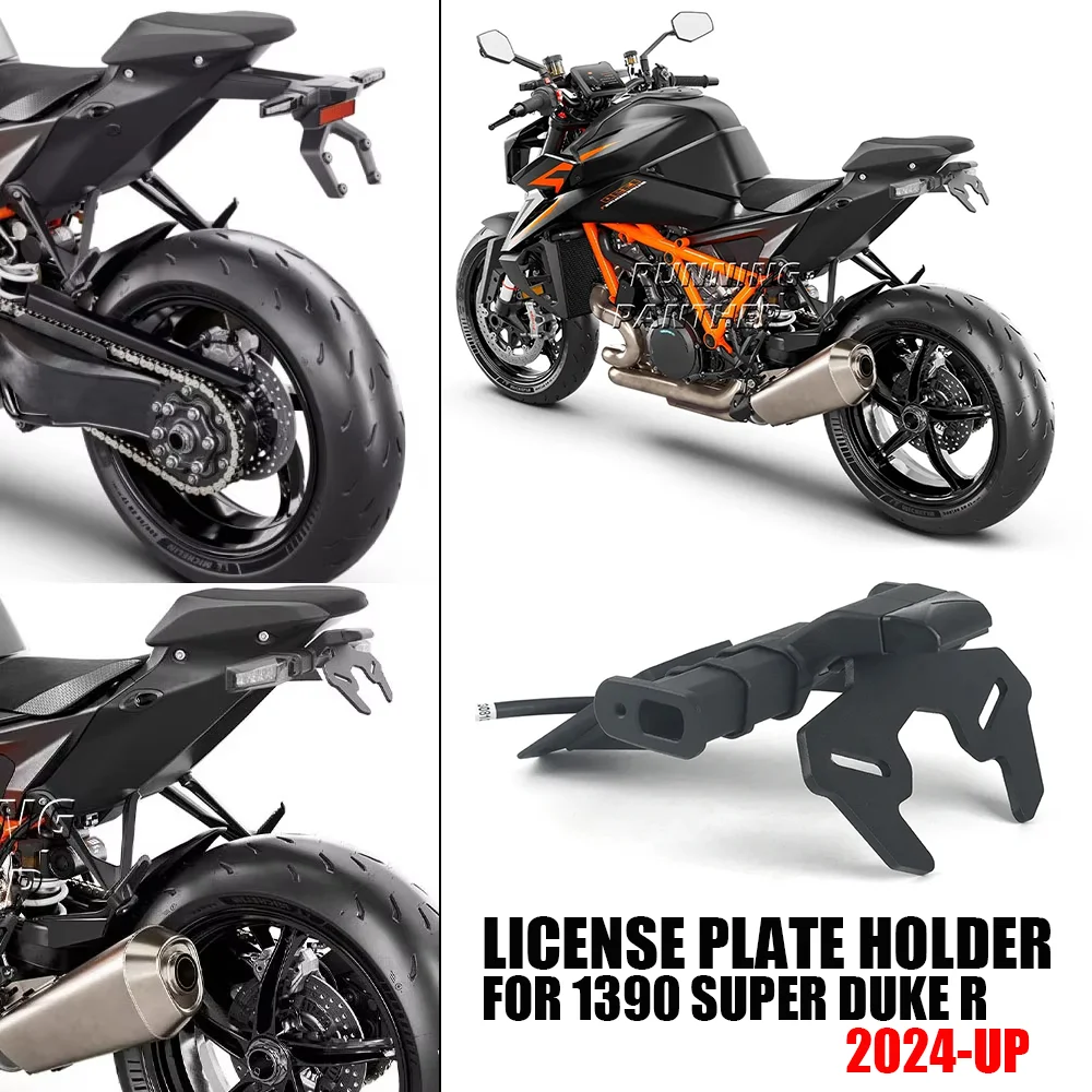 

Motorcycle Rear Short Tail Stock License Plate Holder Tailstock Frame Bracket Kit For 1390 Super Duke R 2024 - UP