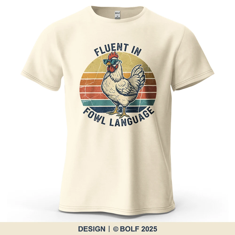 Cooles Huhn-T-Shirt mit lustigem Aufdruck für Herren, 100 % Baumwolle, übergroße Vintage-Grafik-T-Shirts für Damen, Tops, T-Shirts, lässige Streetwear