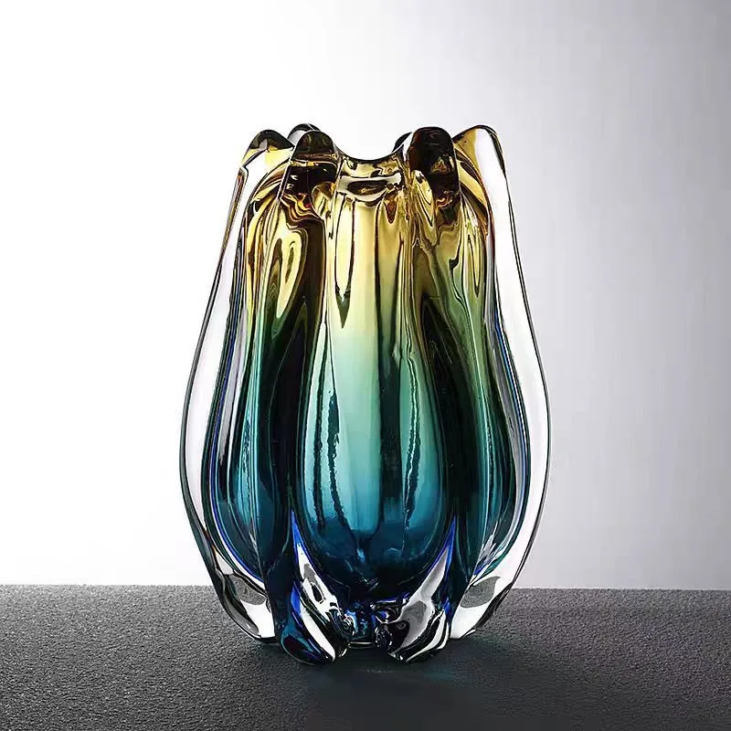 Creative modern simple glazed high-grade texture vase home model room restaurant coffee table entrance design ornament