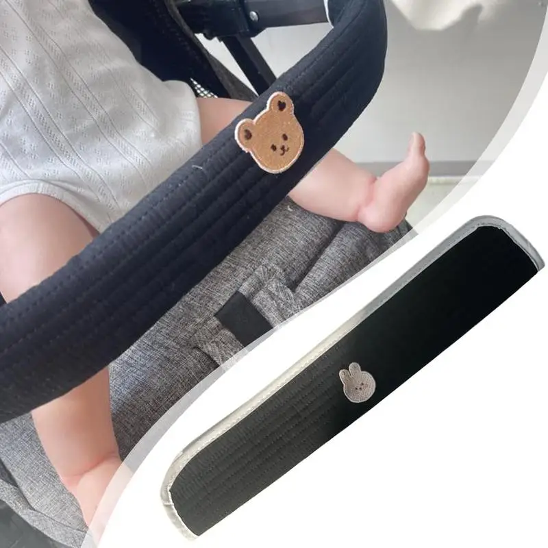 Baby Stroller Handle Cover cotton Pram Covers Universal Bumper Pushchair Handlebar Sleeve Removable for Travel Long Road