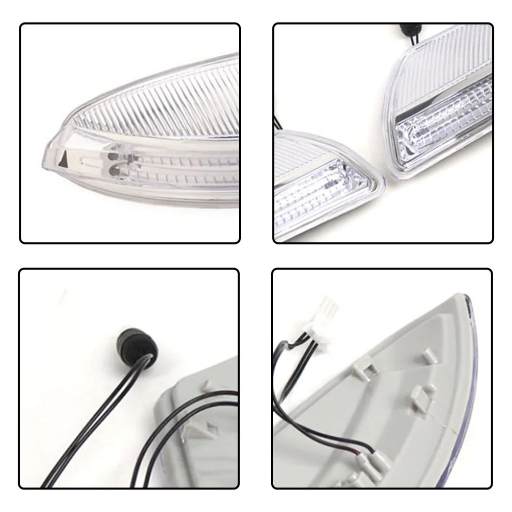2x For Mercedes-Benz ML63 For AMG ML500 08-2010 Car Rearview Mirror Turn Signal For GL350 4-Door 3.0L 2010 For GL550 GL450 4Door