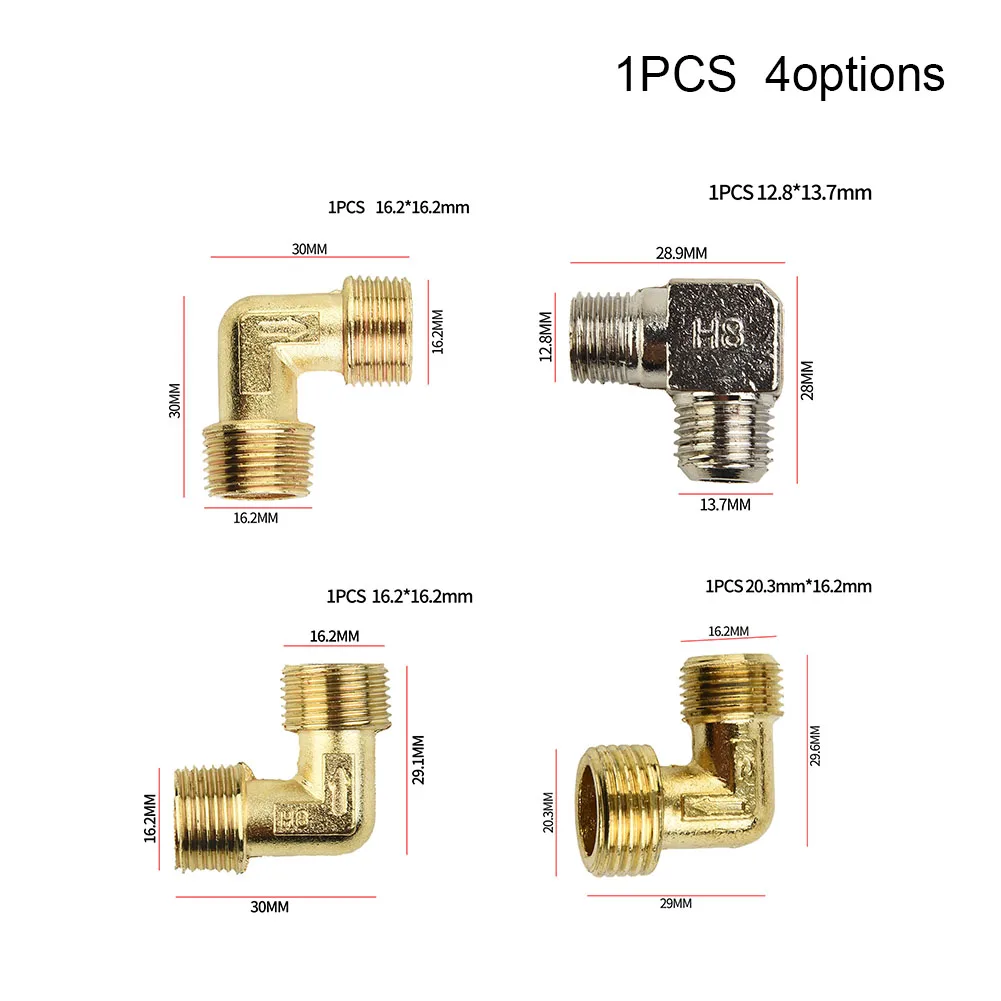 Air Compressor Fittings Brass 90 Degree Male Thread Check Valve Elbow Coupler Tools Pipe Compressor Pneumatic Hosen Accessories