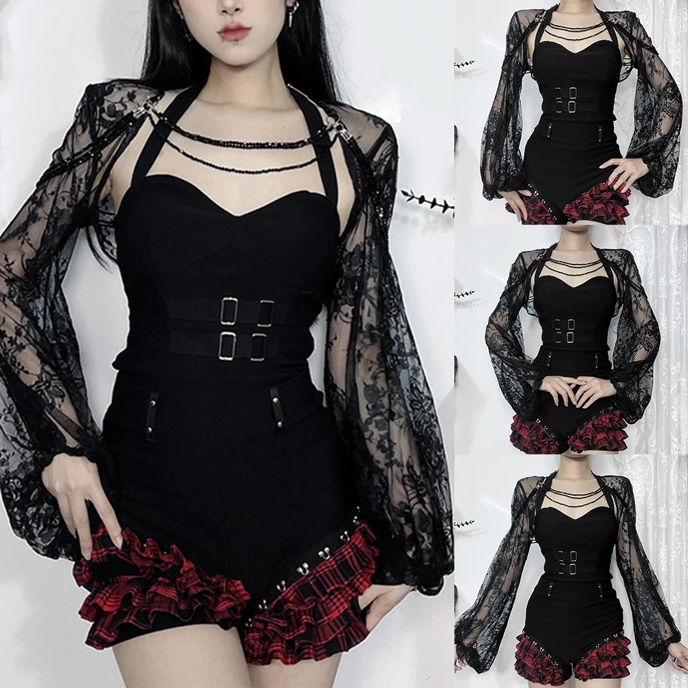 Womens New Hot Girl See-through Cover-up Casual Temperament Sexy Lace Shawl