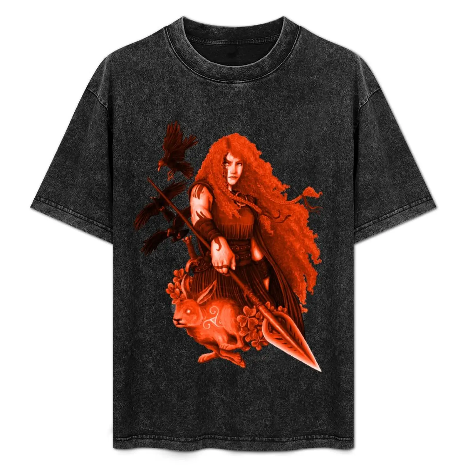 

Queen Boudicca - Boadiceia (Fire) T-Shirt Simple Line Art Print Tee