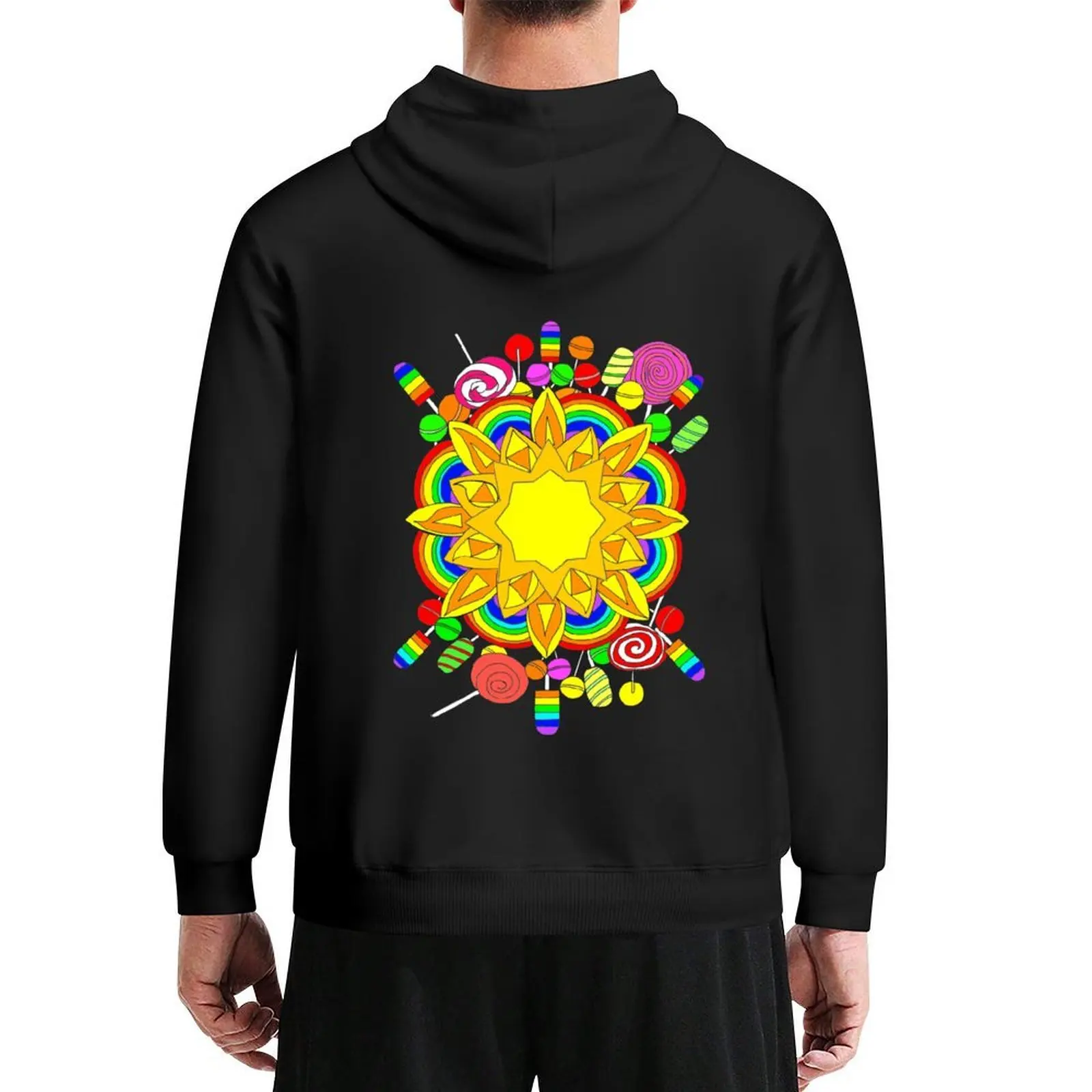 Sunshine, Lollipops and Rainbows Hoodie men's sweat-shirt men's autumn clothes fashion men korean clothes hoodies for men