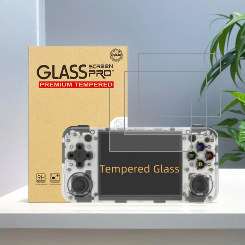 طبقة واقية من الزجاج المقسى للأنيرنيك ، ملحقات الألعاب ، غطاء واقي للشاشة مضاد للسكراتش ، عالي الوضوح ، RG35XXH ، 1-3