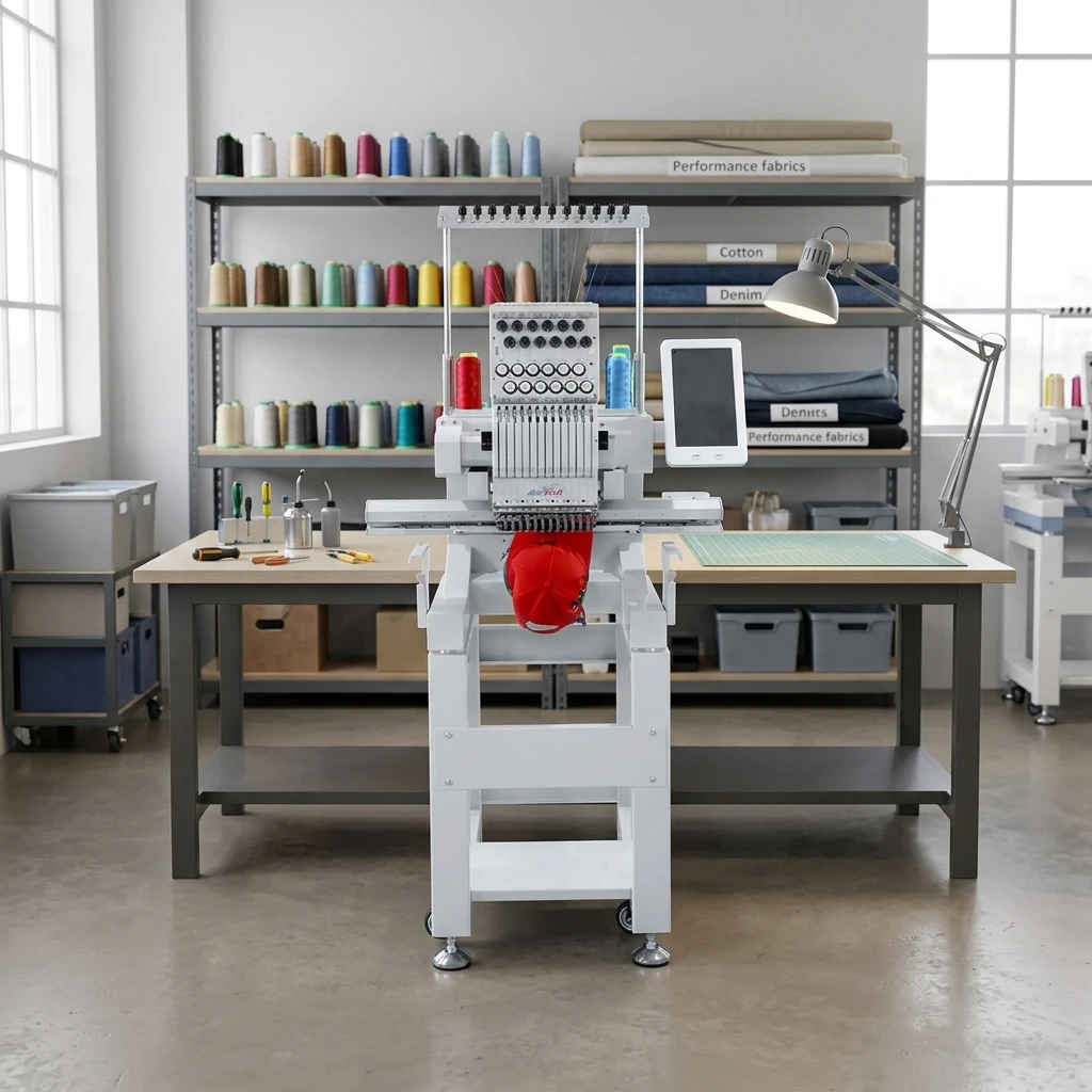 REVHON  WiFi Connection High-Quality Embroidery Machine Computerized  Single Head Embroidery Machine