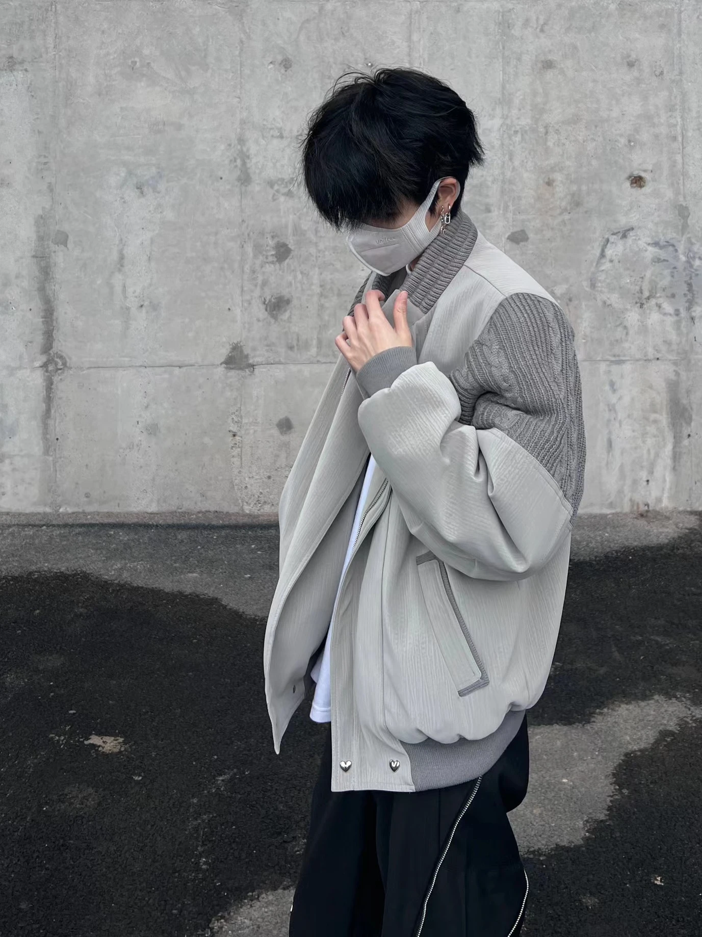 

Новая мужская куртка-бомбер в стиле пилота, свободного кроя, однотонная, на молнии, для весны и осени, 2023