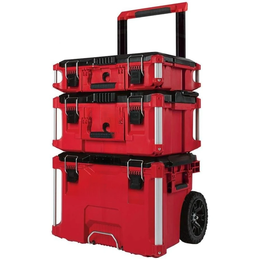 Packout Rolling Modular Stackable Tool Box Storage System, Red