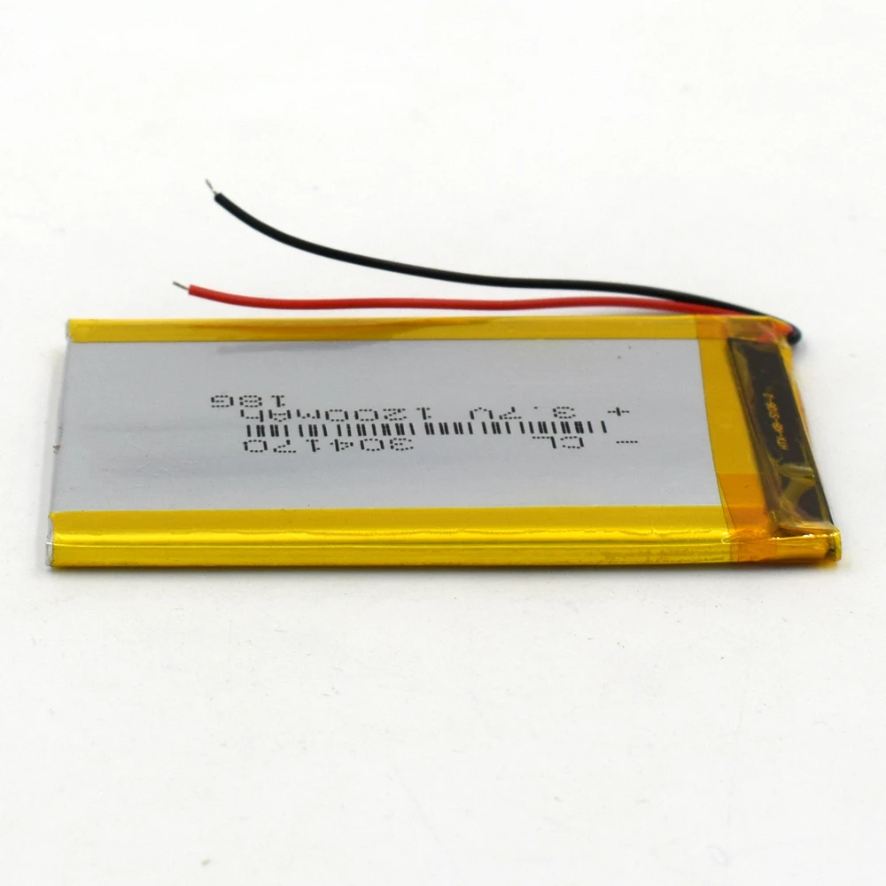 Bateria recarregável Li-ion, 3.7V, 1200mAh, 304170, para MP3, MP4, MP5, GPS, LED, DVD Bluetooth Speaker Headset