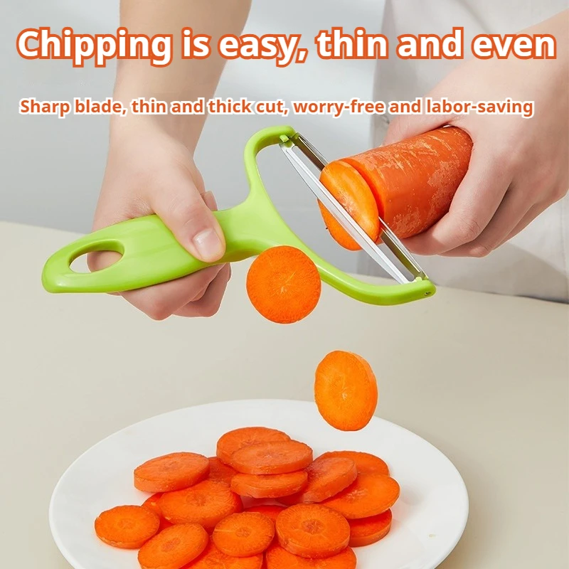 Cabbage Shredder - Wide Mouth Peeler for Shredding Garden Veggies, Heavy Duty Kitchen Tool, Ideal for Holidays & All 4 Seasons