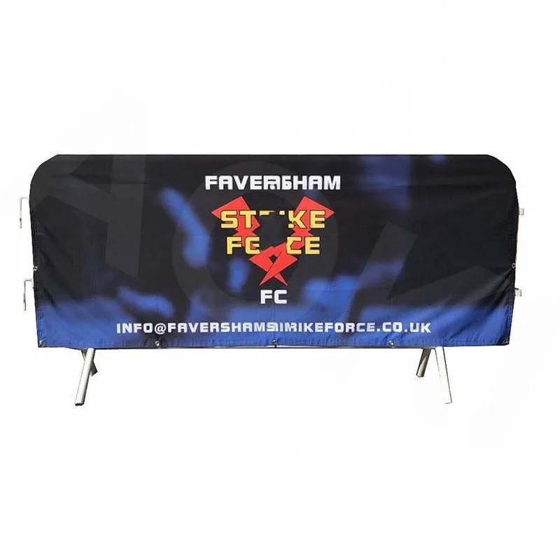 Advertising Vinyl Banner Barrier Cover Customized Printing Crowd Control Banner Mesh PVC Vinyl Fence Barrier Cover