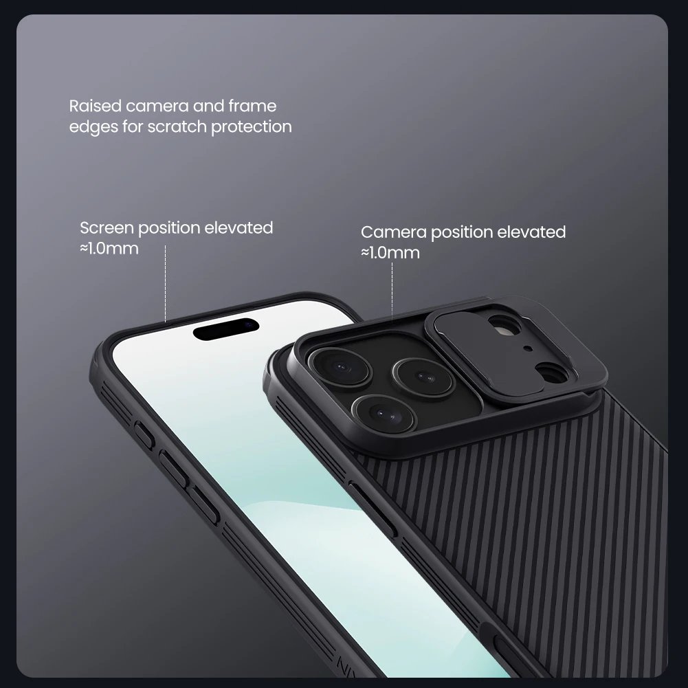 Nillkin For iPhone 18 Pro Max/17 Pro Max TPU+PC hard shell CamShield Pro Case Lens sliding window cover phone shell case shell