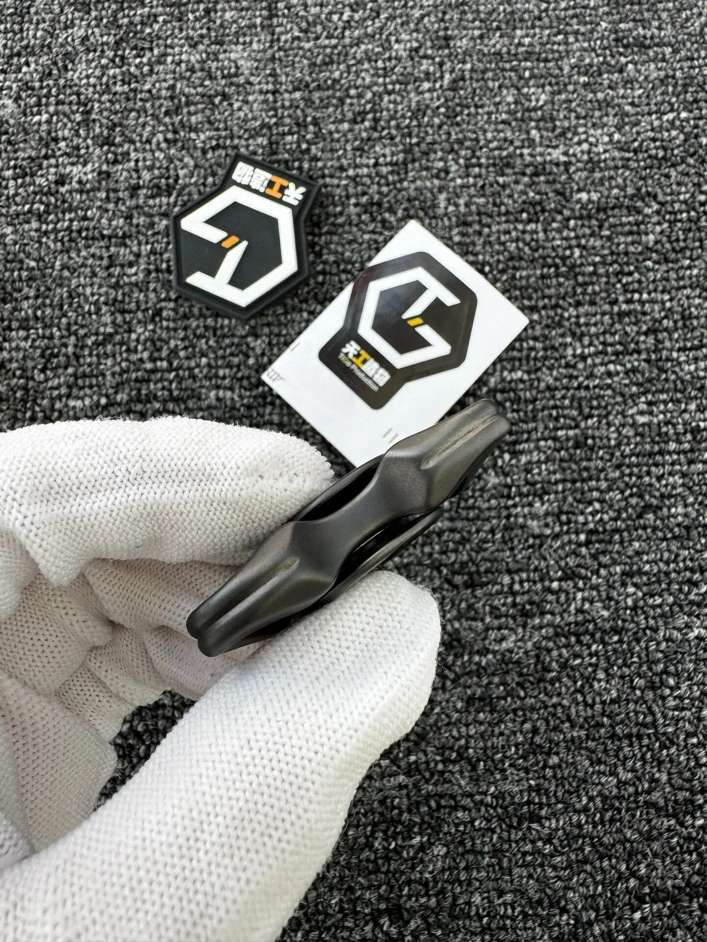 Used EDC Tiangong Creation, Apophis, Zirconium Alloy, Fingertip Gyroscope Edc Metal Decompression Toy Black Technology