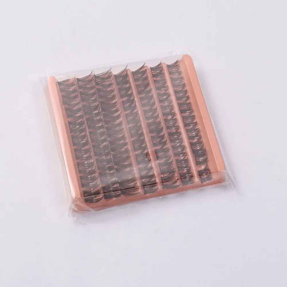 63 brillo/caja pestañas individuales suaves de racimo 10/12/14mm DIY pestañas postizas cruzadas esponjosas Hada C Curl pestañas de visón sintético para mujeres