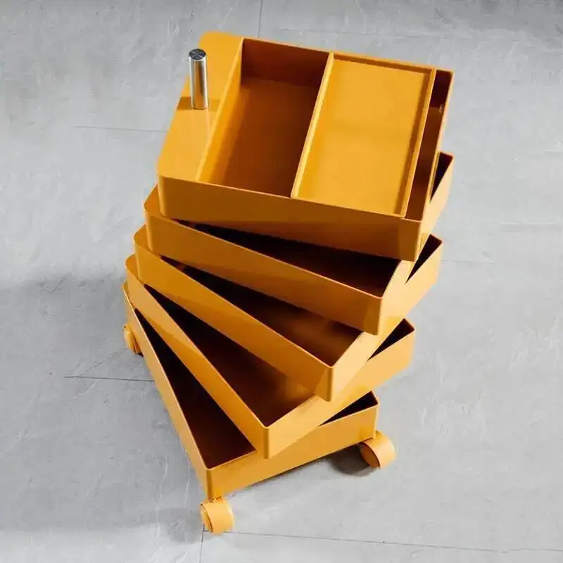 Mobile Kawaii Bedroom Organizers Nightstands Nordic Modern Side Table On Wheels Design Storage Box Nachttisch Home Furniture