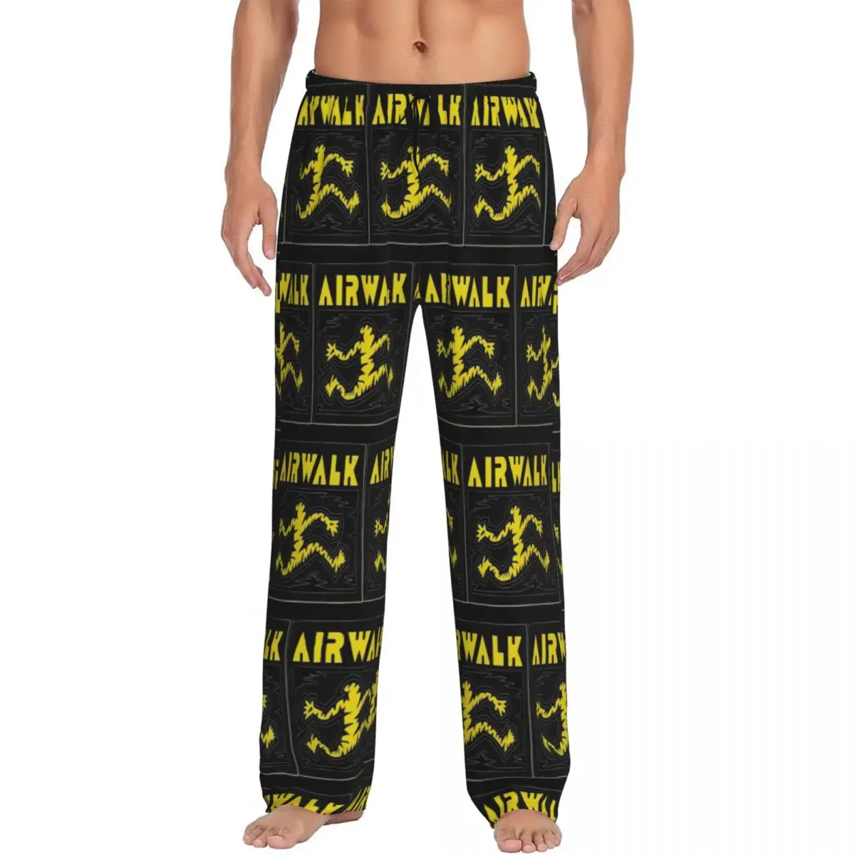 

Custom Tattoo Old School Airwalk Pajama Pants Men Sleepwear Sleep Lounge Bottoms with Pockets