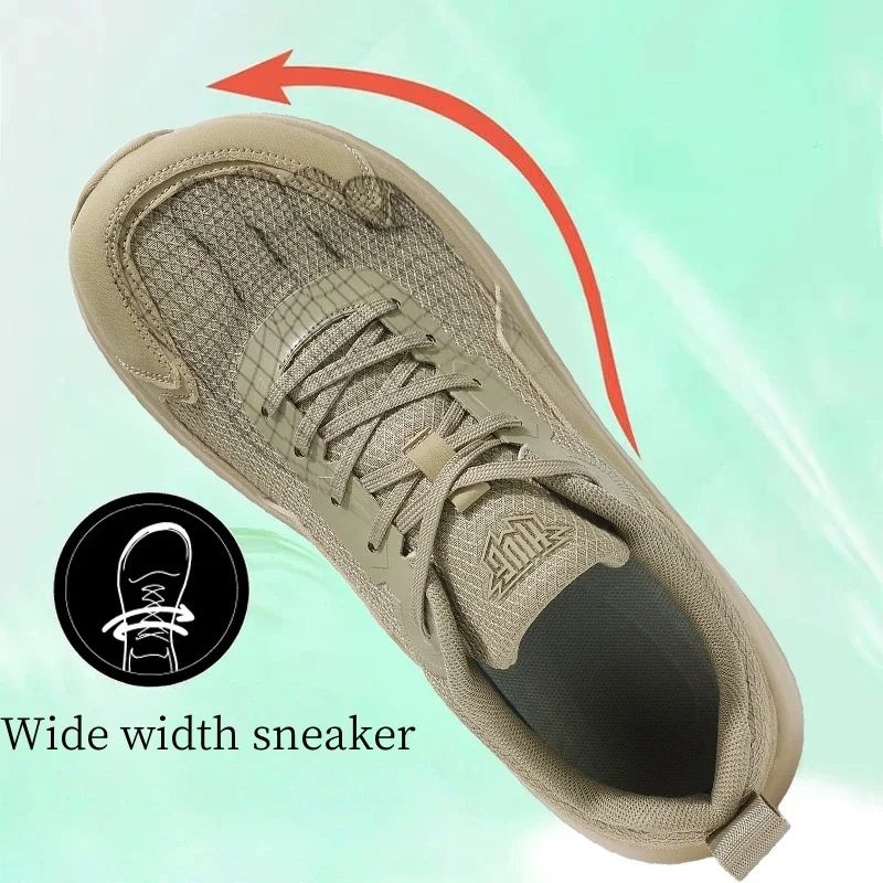 

36-46 Wide-fit Sneakers Light Comfy Outdoor Sports Jogging Shoes Men Women Mesh Breathable Trekking Shoes Leisure Walking Shoes