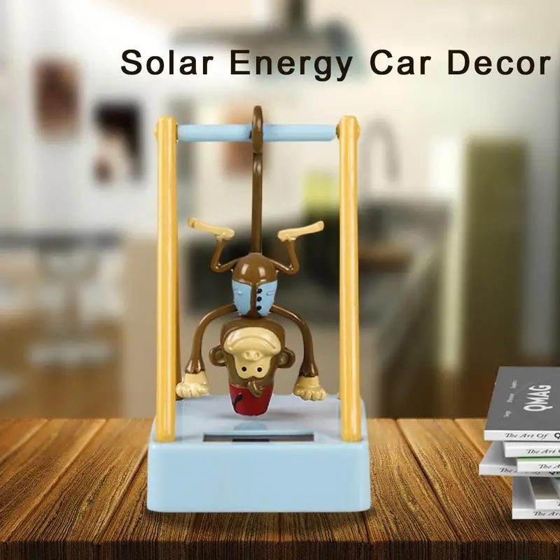 Niedliche solar betriebene Schaukel Affe tanzen Kopfsc hütteln Auto Ornament Cartoon Tier puppe Auto Auto Armaturen brett Dekoration