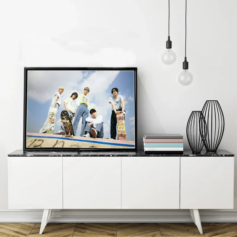 Korean KPOP TXT Boy Band Poster New Album The Chaos Chapter: Fight or ESCAPE Canvas Painting Wall Art Room Home Wall Decoration