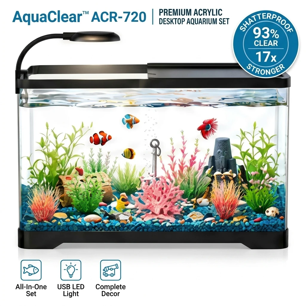 Acquario da Tavolo in Acrilico - Planted Aquarium Starter Kit recensione e prezzo