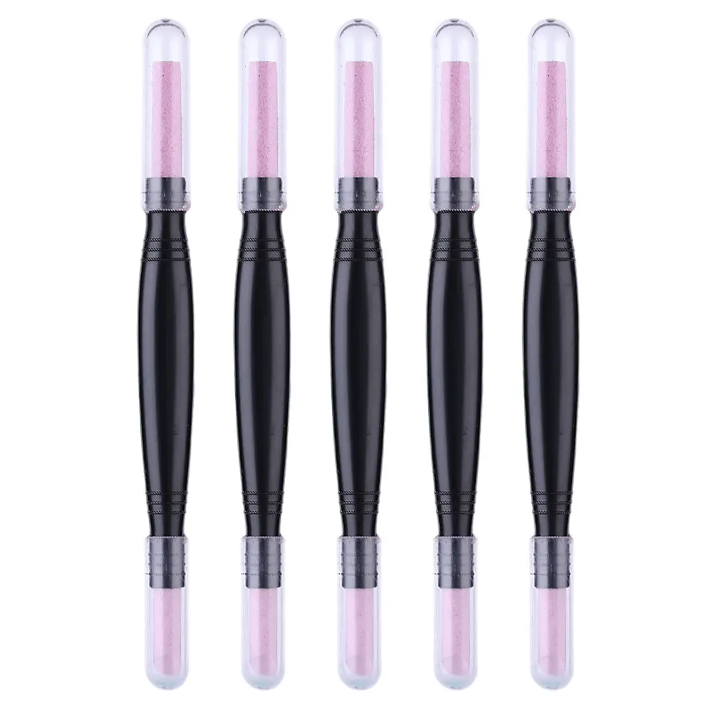 

5pcs Skin Polishing Pen Cuticle Remover Nail Trimmer Nail File Tools Manicure Pumice File Trimmer Grinding Stick