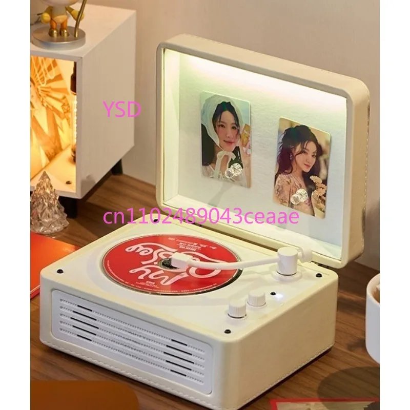 

New retro cd player album player bluetooth stereo integrated disc player
