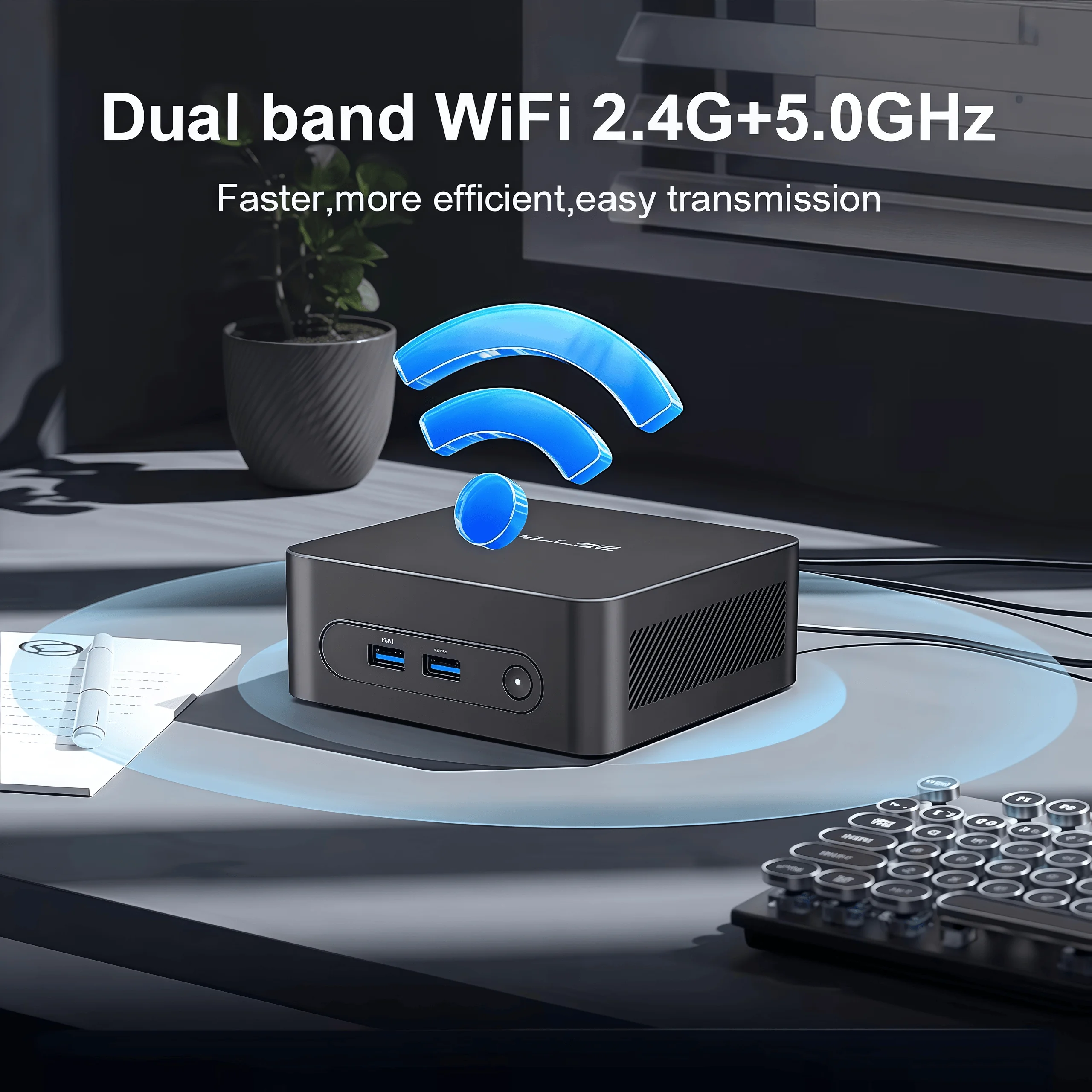 MLLSE M2 Plus Mini PC Intel Celeron 5205U DDR4 8 GB RAM 256 GB ROM Windows 11 Pro WiFi 5 BT4.2