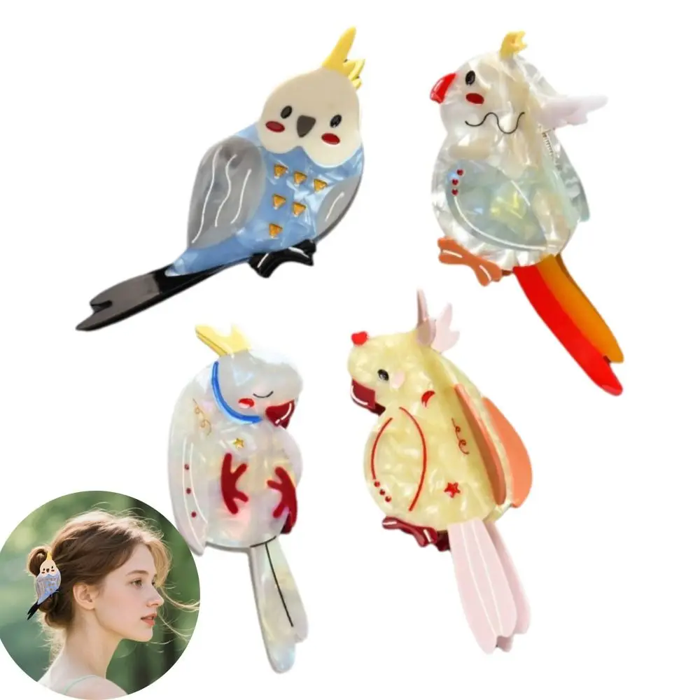 

New Acetate Bird Hair Clip Non-Slip Thin Hair Compatible Small Claw Hairpin Thick Hair Compatible All Hair Types Barrettes Girl