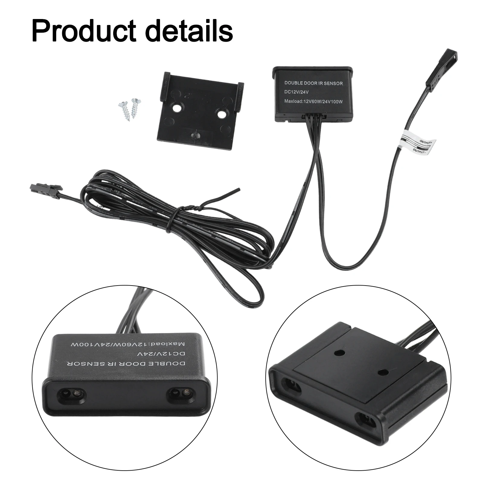 For Ultra Thin LED Strip With Dual Door Sensor Switch DC12V 24V Automatic Induction Light For Closet Cabinet Wardrobe Energy Sav