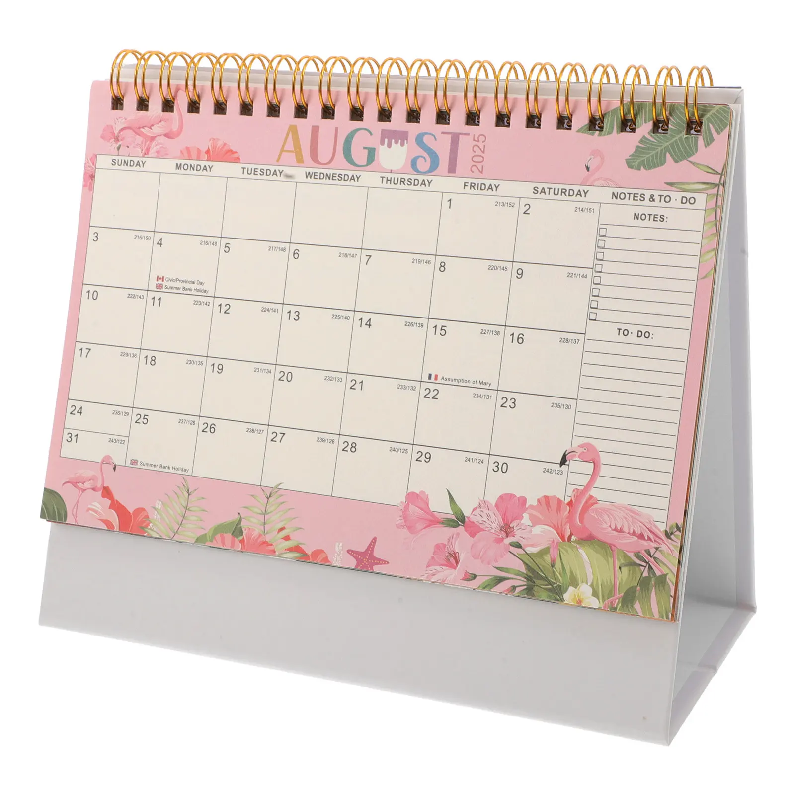 

2026 Standing Desk Calendar Mini Flip Style Compact Daily Schedule Planner Elegant Small Tabletop Calendar for Desk Decor